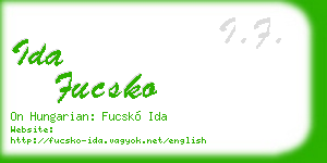 ida fucsko business card